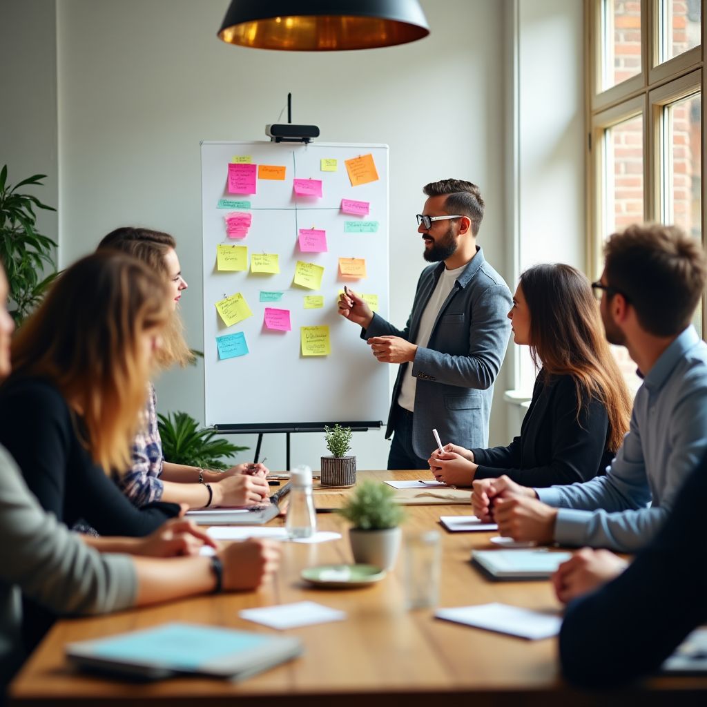 Team bei einer Strategie-Sitzung